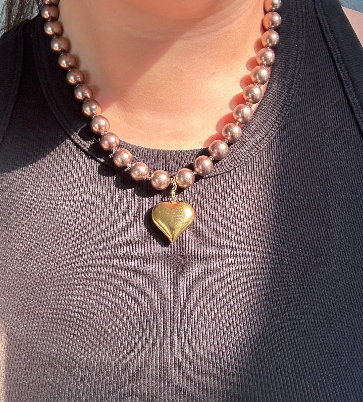 Coeur D’amour signature in chocolat perle