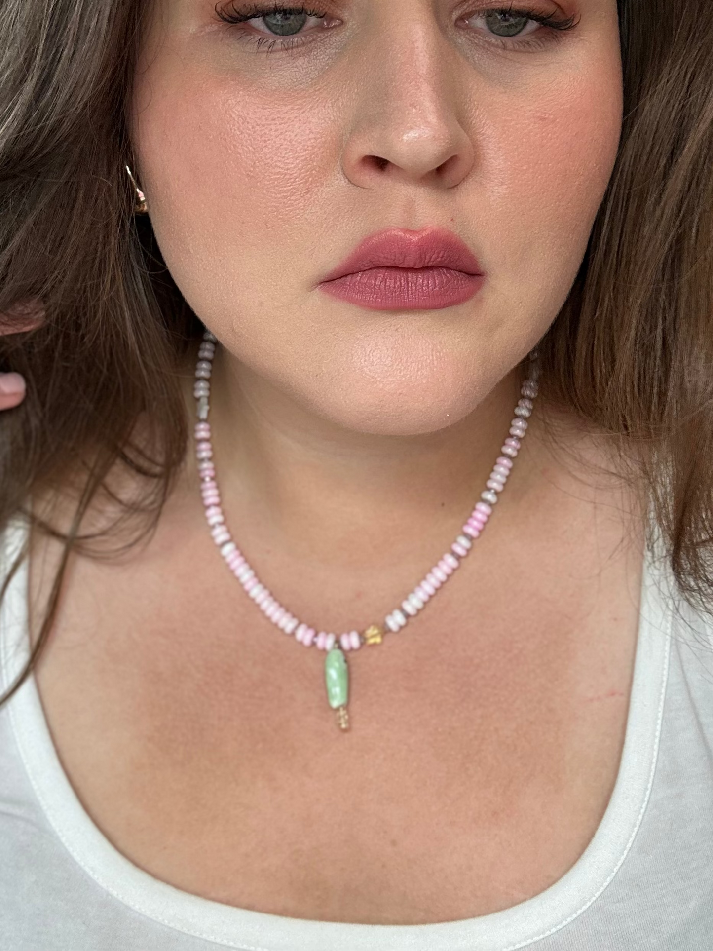 Swimming Star necklace (pink)